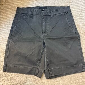 John Varvatos Charcoal Flat Front Shorts
